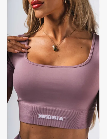 NEBBIA Shaping Seamless Crop Top FLOW SEAMLESS pink