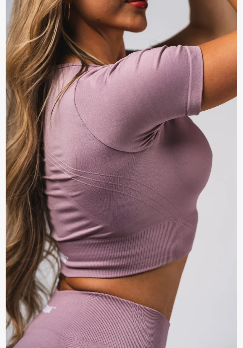 NEBBIA Shaping Seamless Crop Top FLOW SEAMLESS pink