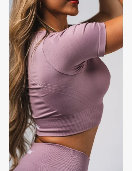 NEBBIA Shaping Seamless Crop Top FLOW SEAMLESS pink