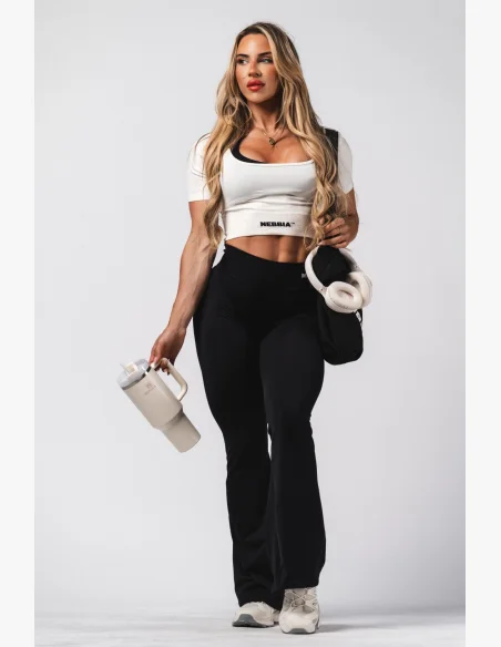 NEBBIA Shaping Seamless Crop Top FLOW SEAMLESS cream