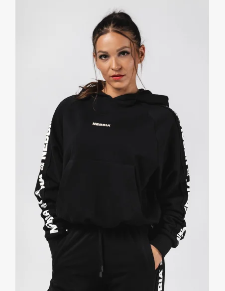 NEBBIA Hoodie OFF-DUTY black