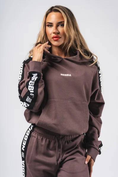 NEBBIA Hoodie OFF-DUTY brown