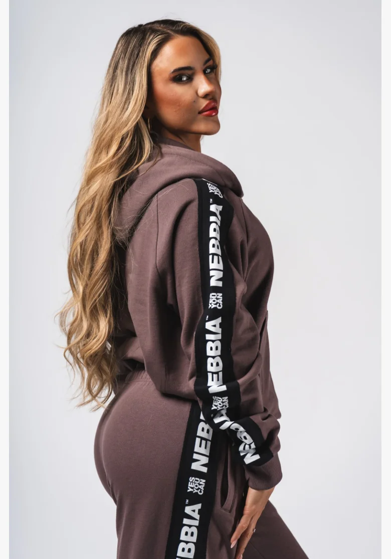 NEBBIA Hoodie OFF-DUTY brown