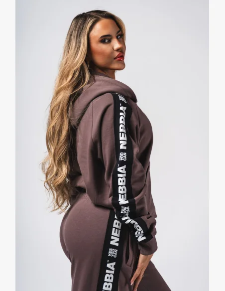 NEBBIA Hoodie OFF-DUTY brown