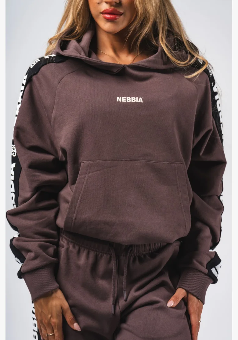 NEBBIA Hoodie OFF-DUTY brown