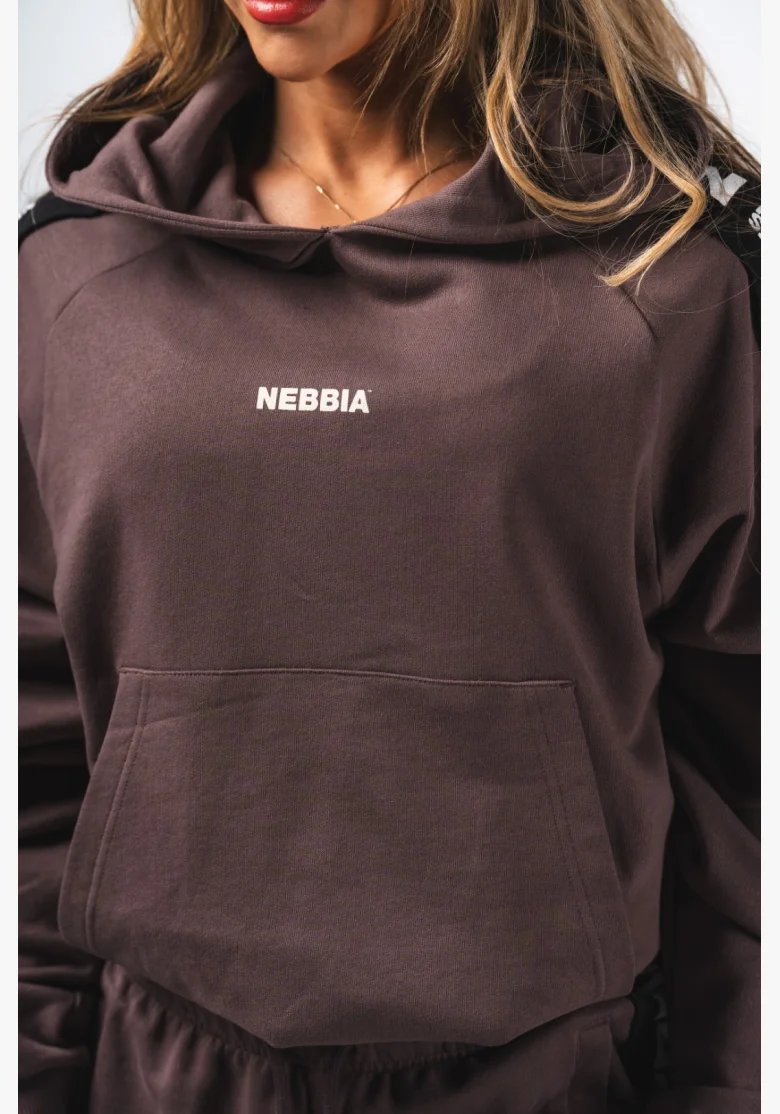 NEBBIA Hoodie OFF-DUTY brown
