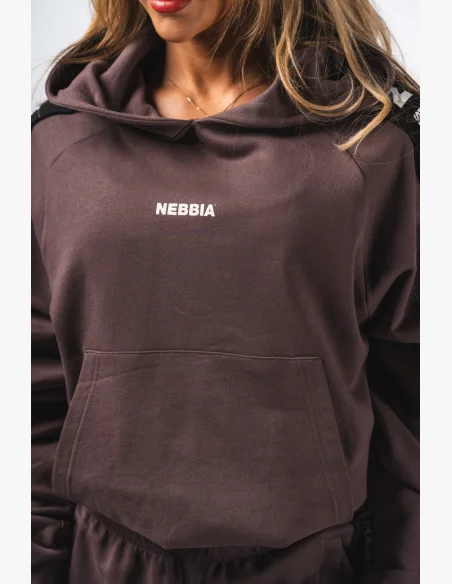 NEBBIA Hoodie OFF-DUTY brown