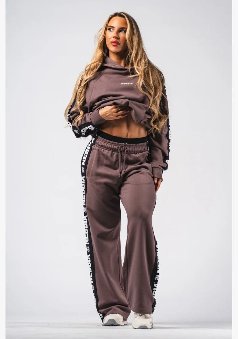 NEBBIA Hoodie OFF-DUTY brown
