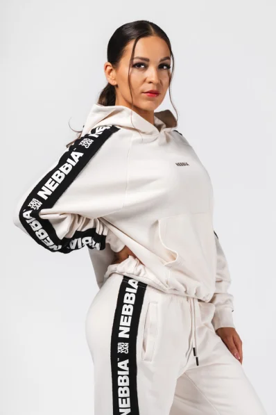 NEBBIA Hoodie OFF-DUTY cream 2