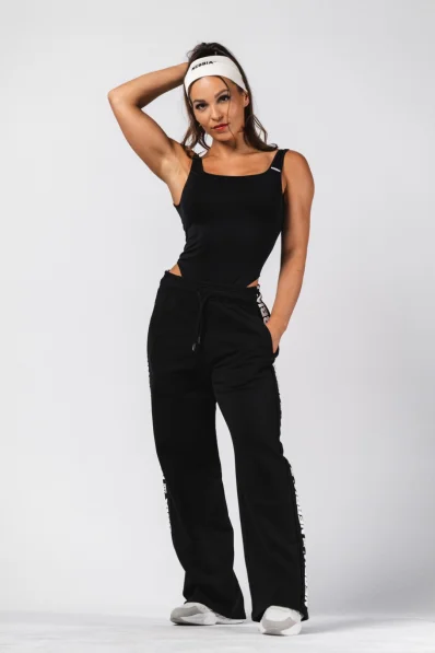 NEBBIA Sweatpants Straight Leg URBAN black