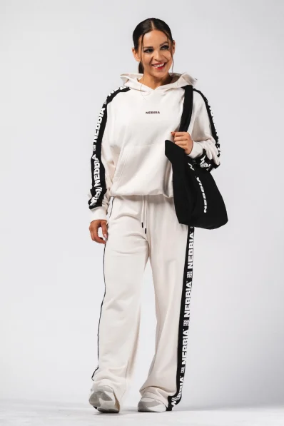 NEBBIA Straight Leg Sweatpants URBAN cream