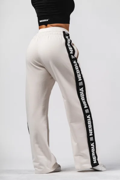 NEBBIA Straight Leg Sweatpants URBAN cream 2