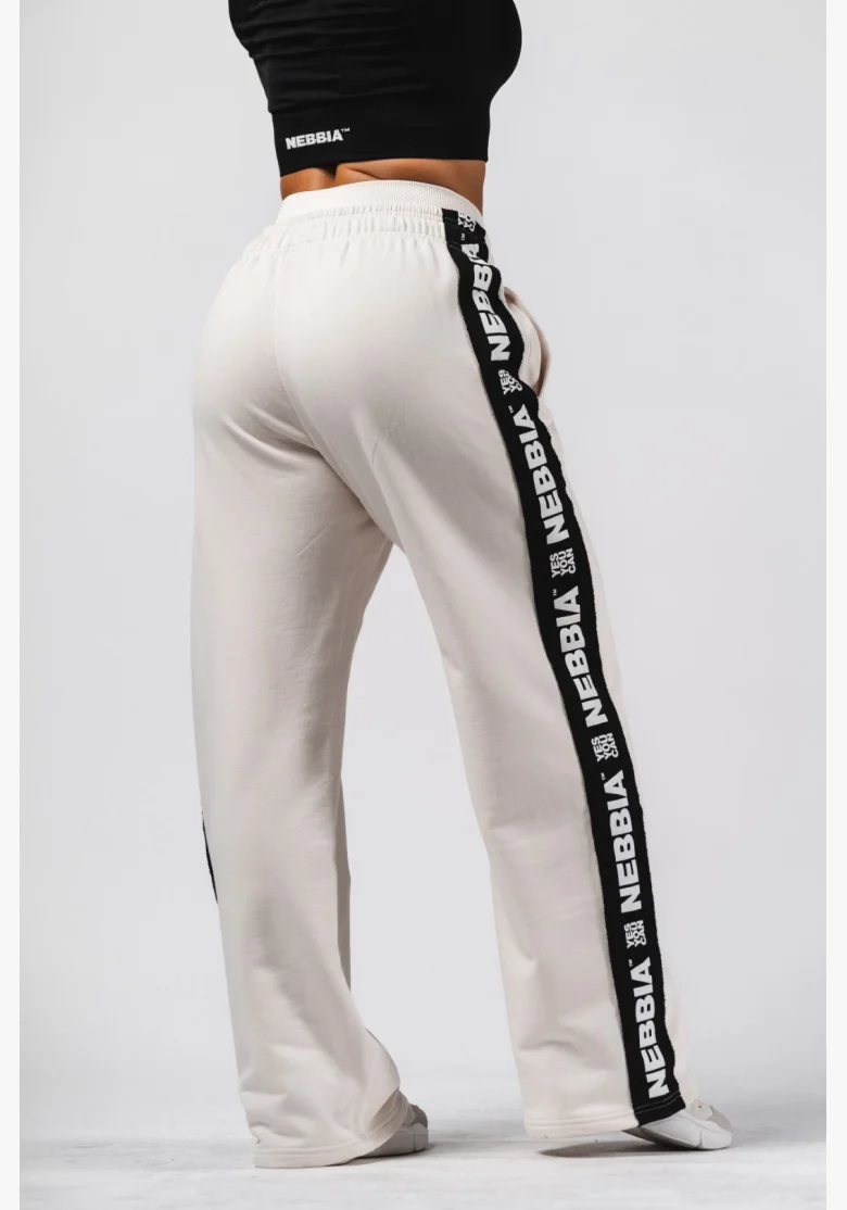 NEBBIA Straight Leg Sweatpants URBAN cream