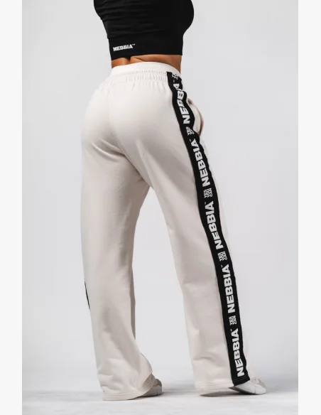 NEBBIA Straight Leg Sweatpants URBAN cream