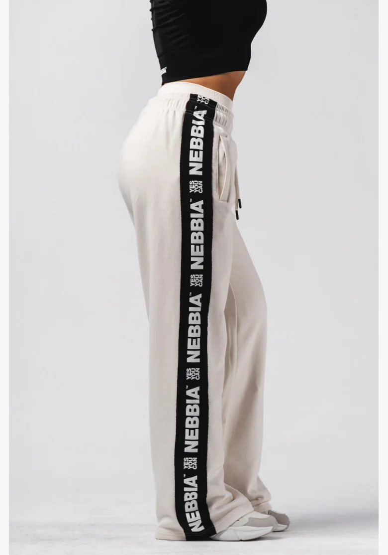 NEBBIA Straight Leg Sweatpants URBAN cream