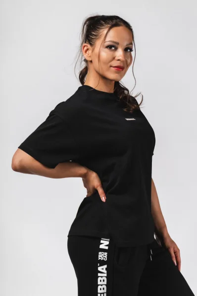 NEBBIA Oversized T-shirt RESET black