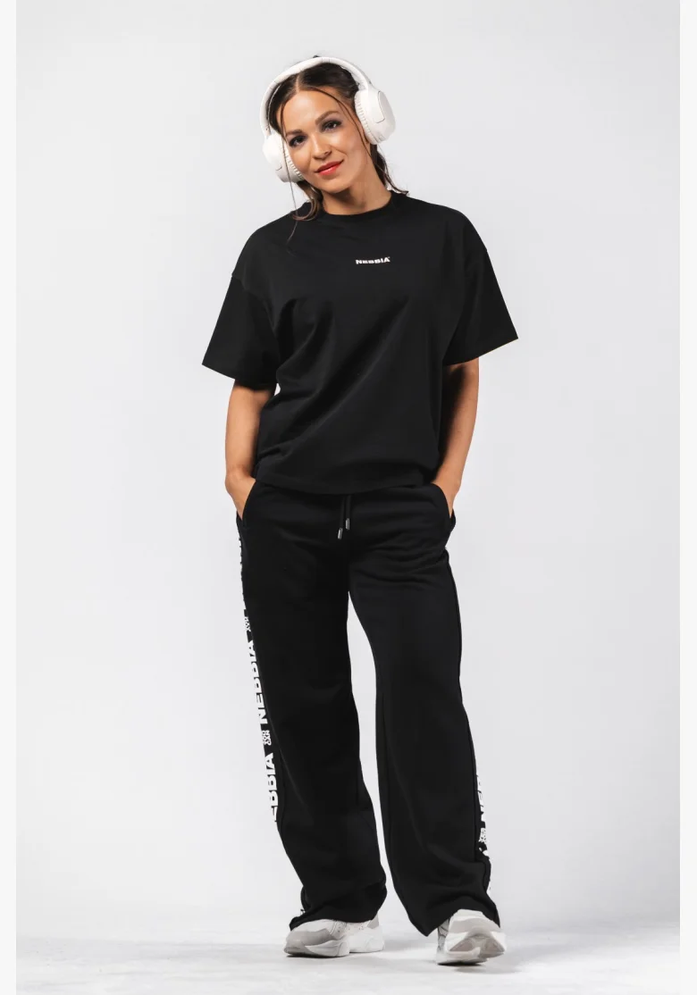NEBBIA Oversized T-shirt RESET black