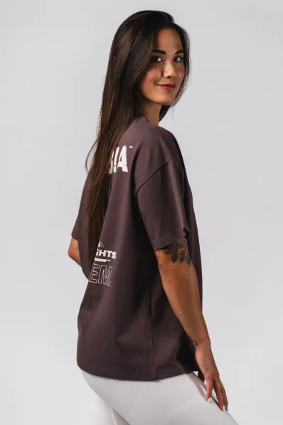 NEBBIA Oversized t-shirt RESET brown 2