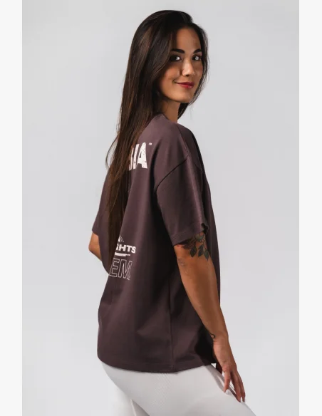 NEBBIA Oversized t-shirt RESET brown