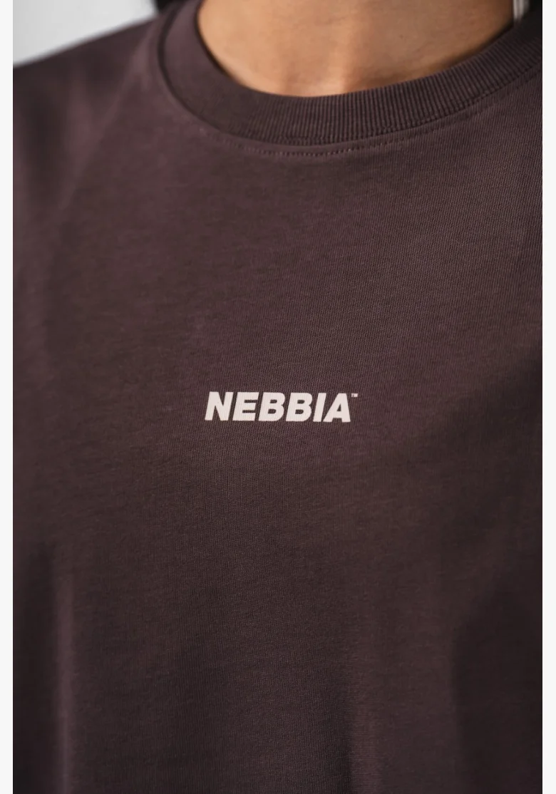 NEBBIA Oversized t-shirt RESET brown