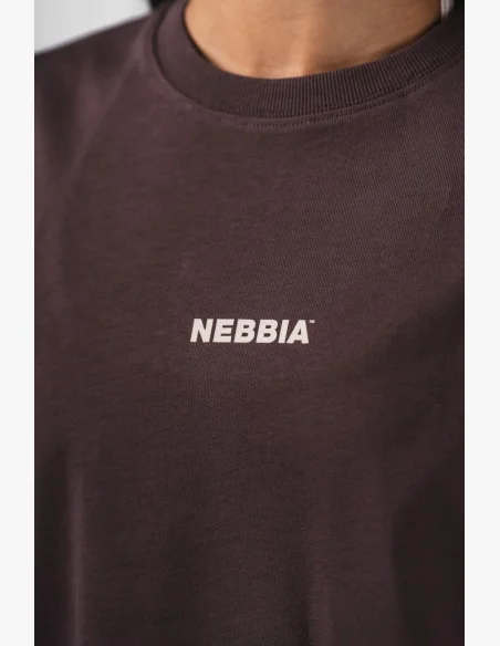 NEBBIA Oversized t-shirt RESET brown