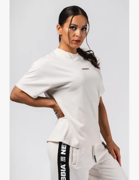 NEBBIA Oversized T-shirt RESET cream