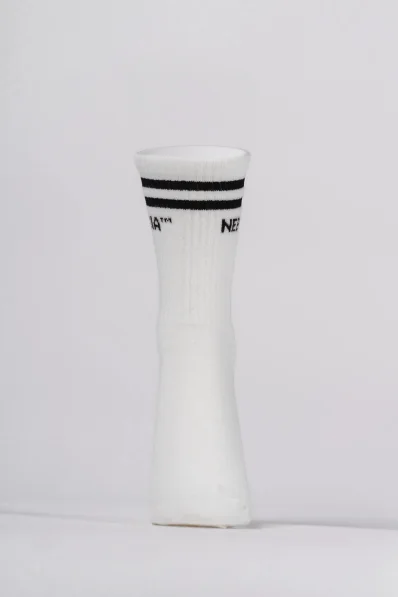 NEBBIA crew socks cream 2