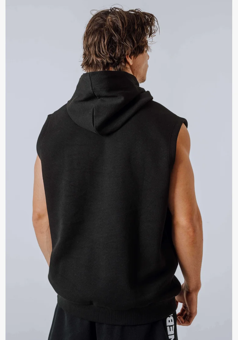 NEBBIA Sleeveless Sweatshirt HERO Black