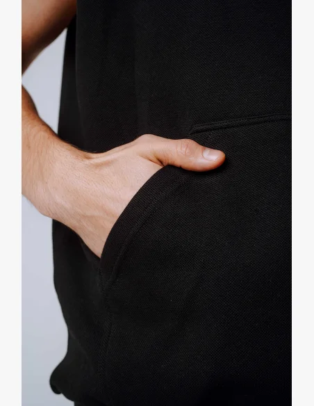 NEBBIA Sleeveless Sweatshirt HERO Black