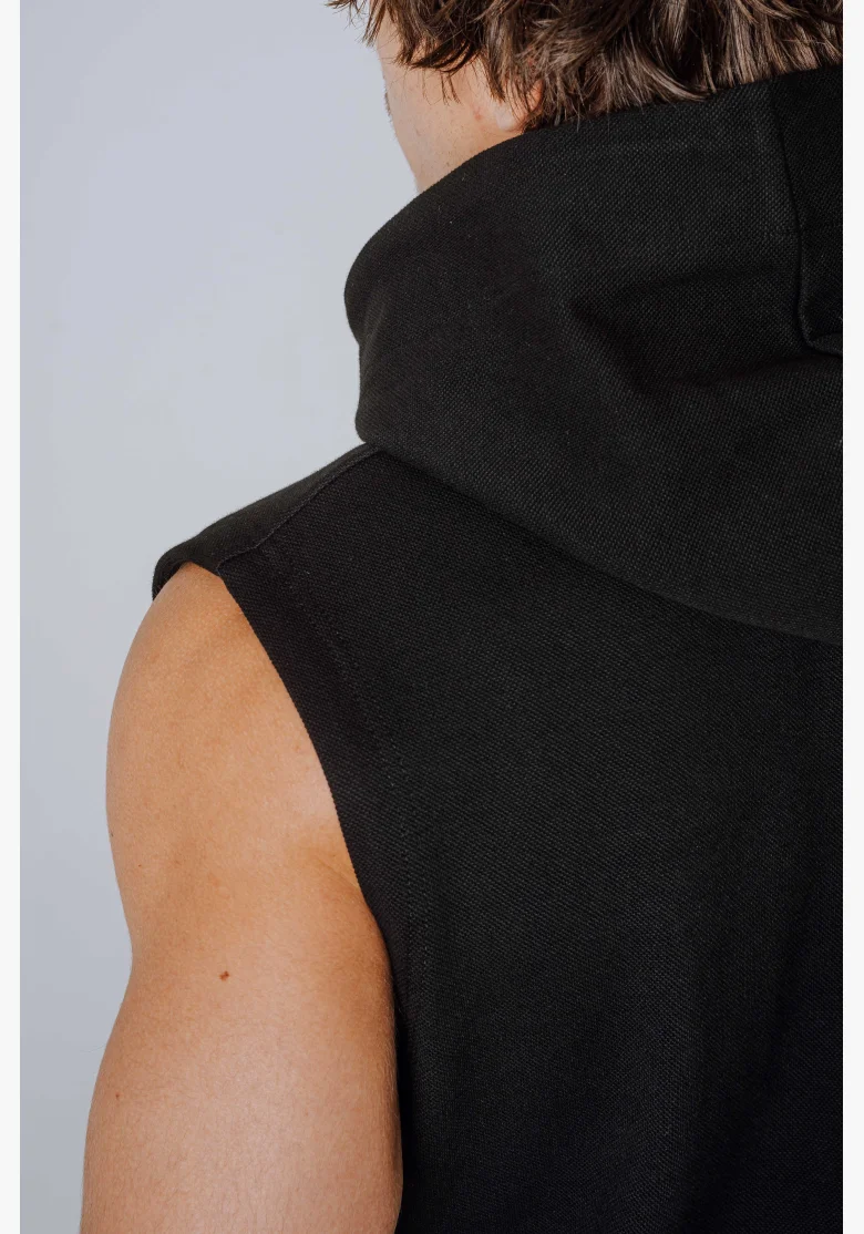 NEBBIA Sleeveless Sweatshirt HERO Black