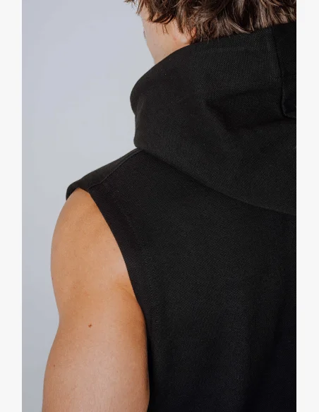 NEBBIA Sleeveless Sweatshirt HERO Black