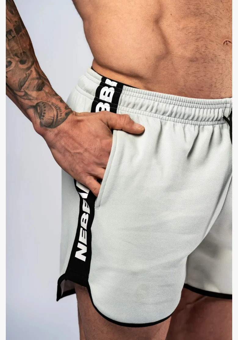 NEBBIA Sweatpants shorts HERO Grey