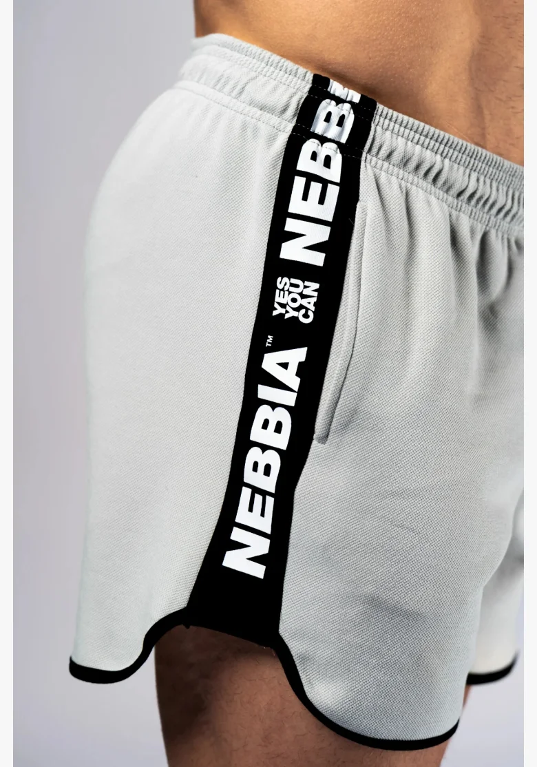 NEBBIA Sweatpants shorts HERO Grey