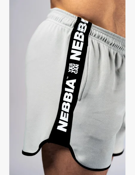 NEBBIA Sweatpants shorts HERO Grey