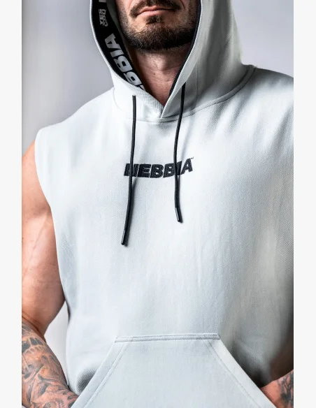NEBBIA Sleeveless Sweatshirt HERO Grey