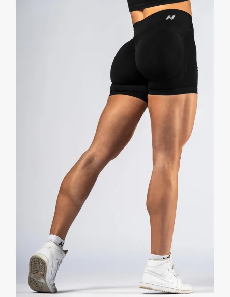 NEBBIA High-waist push-up shorts POWER black