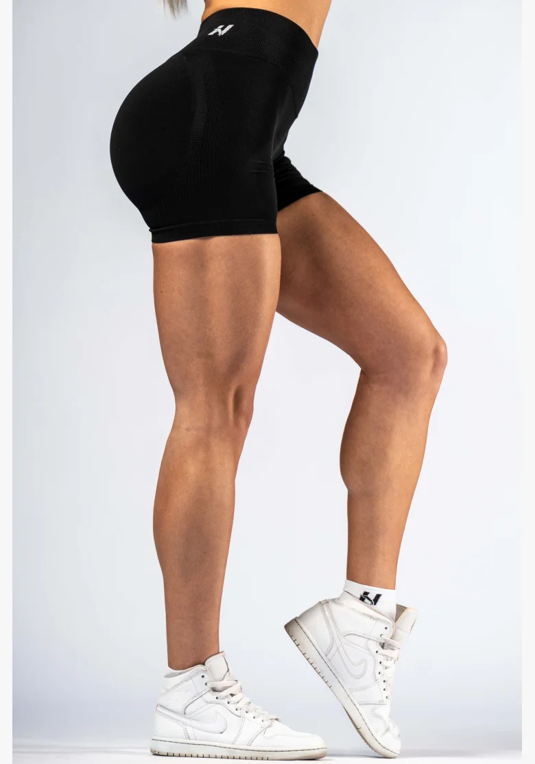 NEBBIA High-waist push-up shorts POWER black