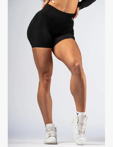 NEBBIA High-waist push-up shorts POWER black