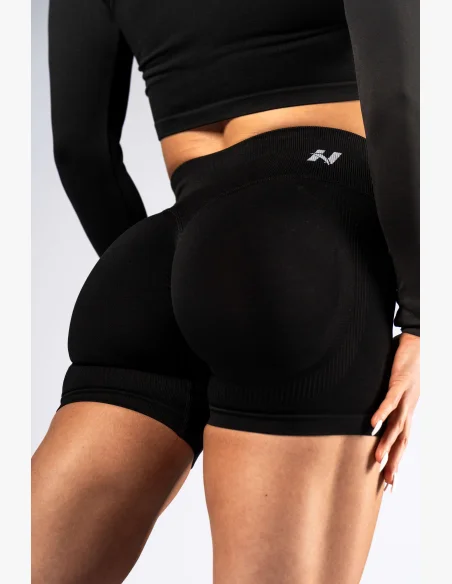 NEBBIA High-waist push-up shorts POWER black