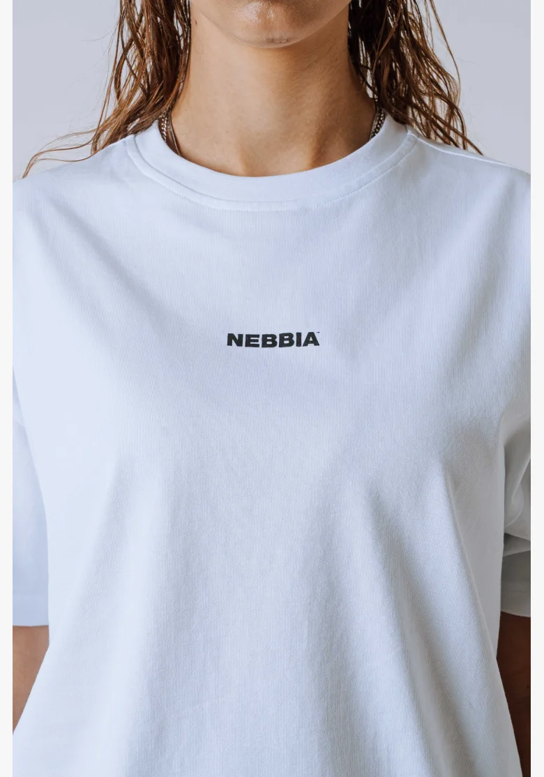 NEBBIA Relaxed fit t-shirt POWER white