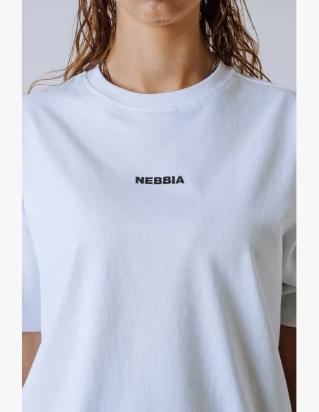 NEBBIA Relaxed fit t-shirt POWER white