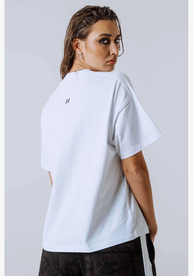 NEBBIA Relaxed fit t-shirt POWER white