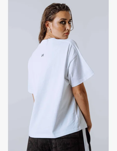 NEBBIA Relaxed fit t-shirt POWER white