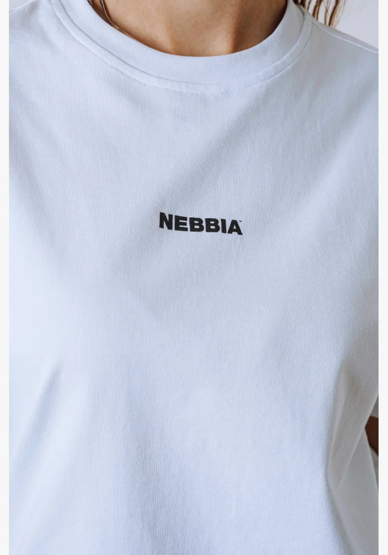 NEBBIA Relaxed fit t-shirt POWER white