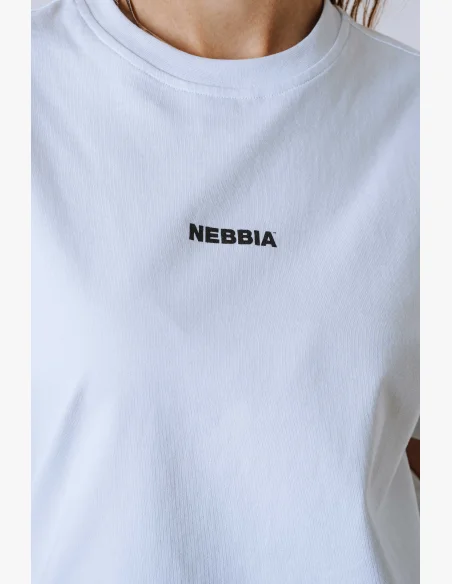 NEBBIA Relaxed fit t-shirt POWER white