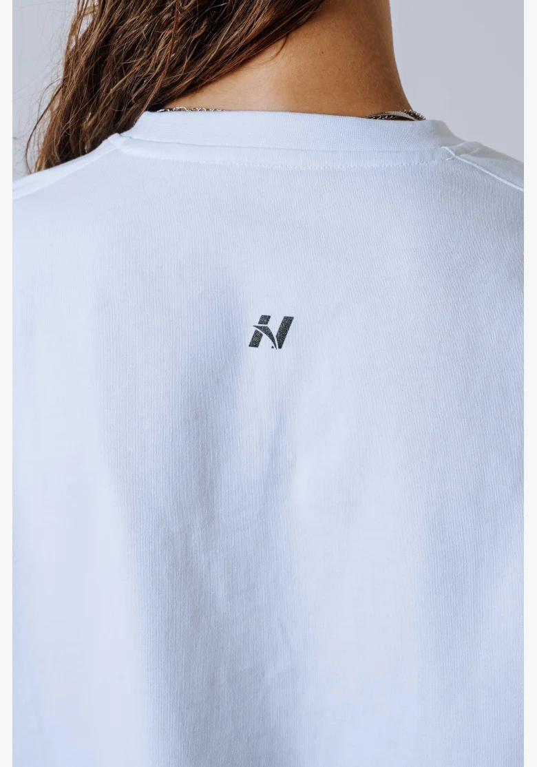 NEBBIA Relaxed fit t-shirt POWER white