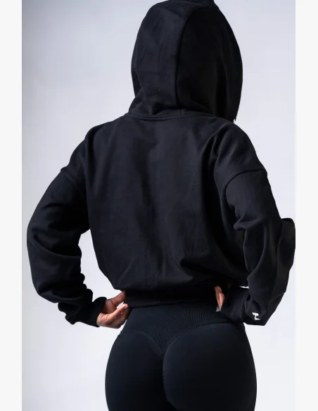 NEBBIA Zip-up hoodie POWER black