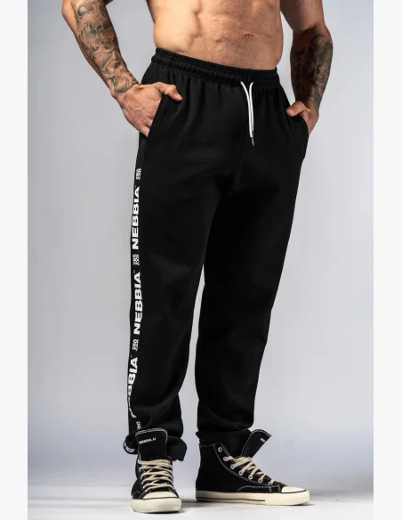 NEBBIA Sweatpants HERO black