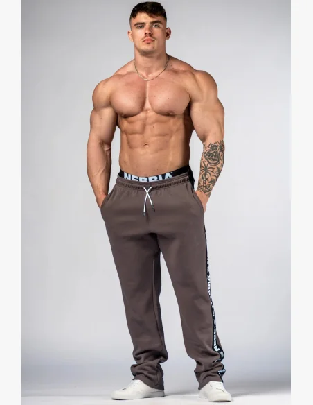 NEBBIA Sweatpants HERO brown