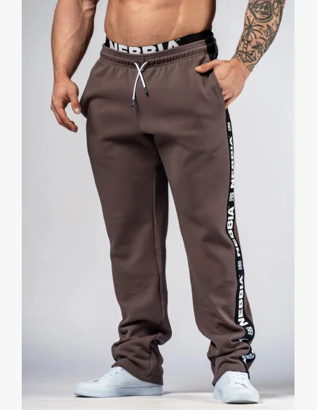 NEBBIA Sweatpants HERO brown